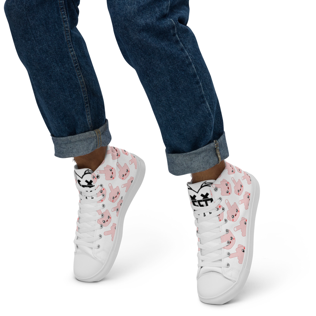 Sneakers alte in tela da uomo F*CK - Gufetto Brand 