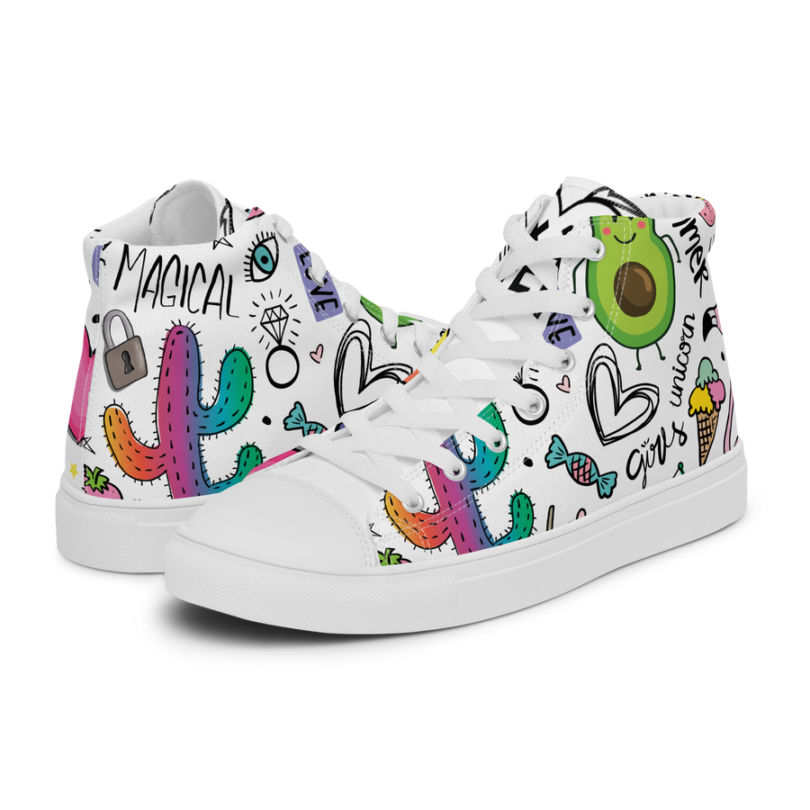 Sneakers alte in tela da uomo UNICORN EDITION - Gufetto Brand 