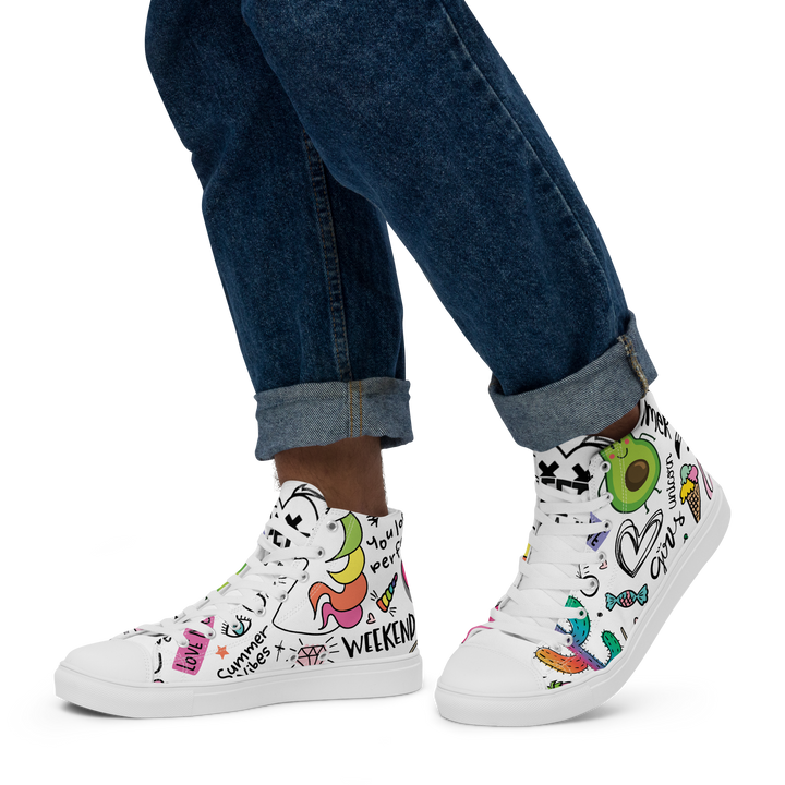 Sneakers alte in tela da uomo UNICORN EDITION - Gufetto Brand 