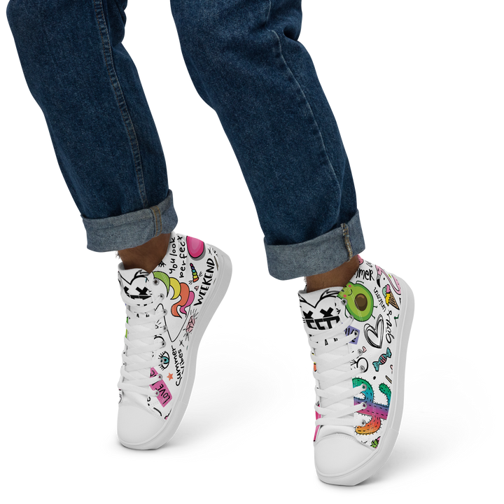 Sneakers alte in tela da uomo UNICORN EDITION - Gufetto Brand 