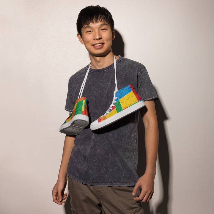 Sneakers alte in tela da uomo LEGO EDITION - Gufetto Brand 