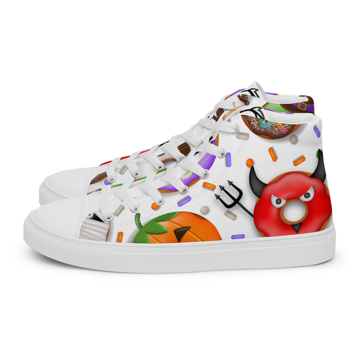 Sneakers alte in tela da uomo HALLOWEEN DONUTS - Gufetto Brand 