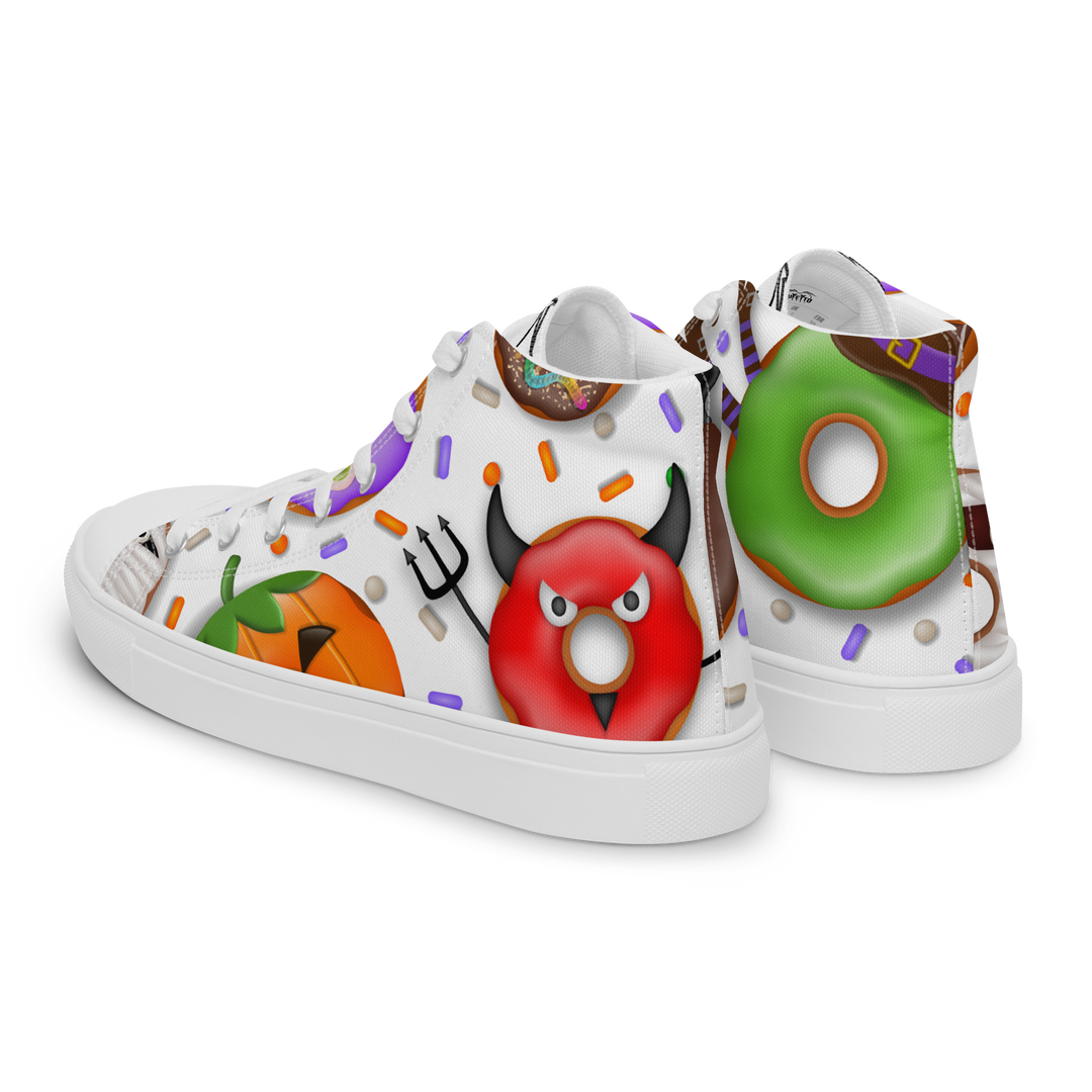 Sneakers alte in tela da uomo HALLOWEEN DONUTS - Gufetto Brand 