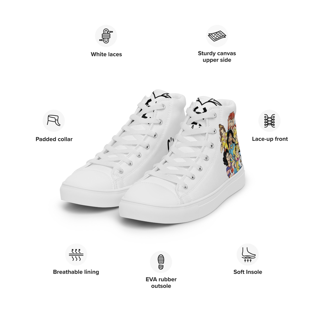 Sneakers alte in tela da uomo PRINCIPESSE 2.0 Limited Edition - Gufetto Brand 