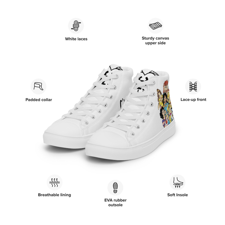 Sneakers alte in tela da uomo PRINCIPESSE 2.0 Limited Edition - Gufetto Brand 