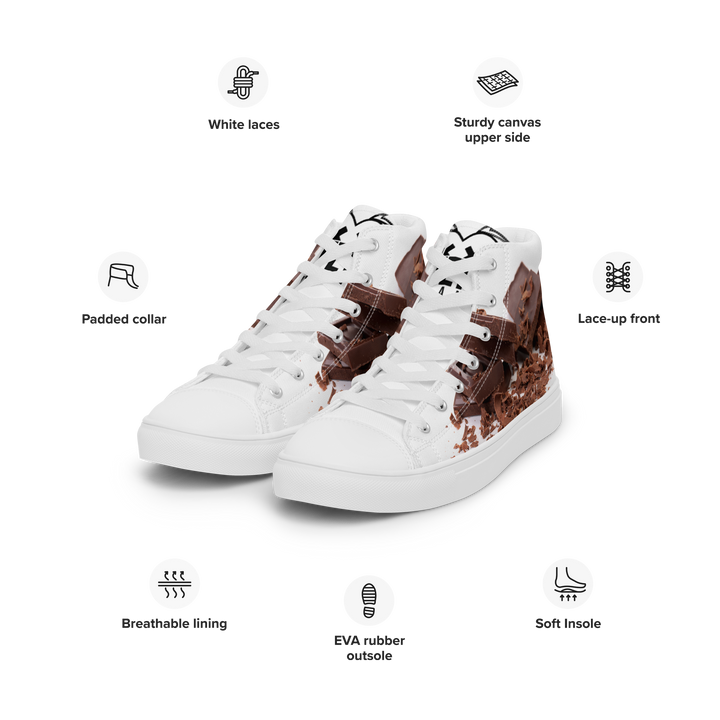 Sneakers alte in tela da uomo CHOCOLATE - Gufetto Brand 
