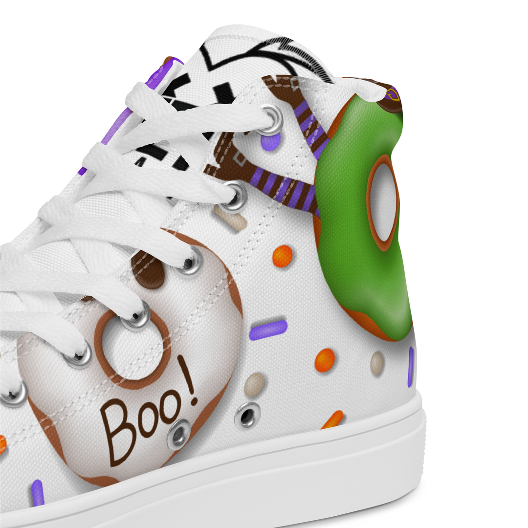 Sneakers alte in tela da uomo HALLOWEEN DONUTS - Gufetto Brand 