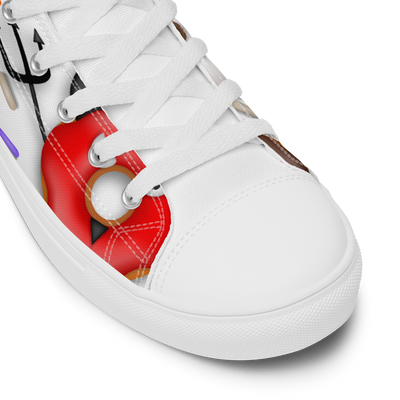 Sneakers alte in tela da uomo HALLOWEEN DONUTS - Gufetto Brand 
