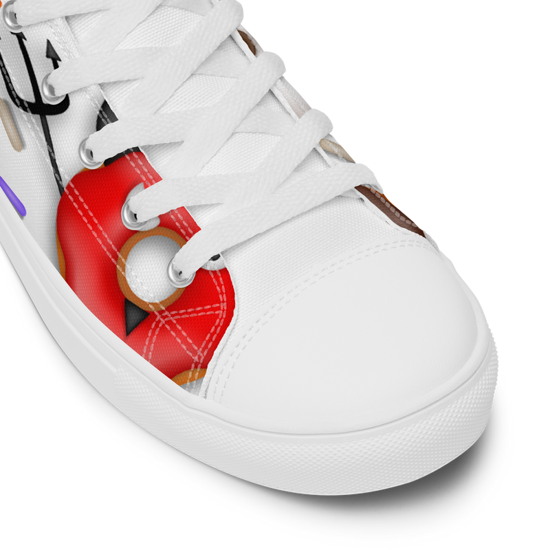 Sneakers alte in tela da uomo HALLOWEEN DONUTS - Gufetto Brand 