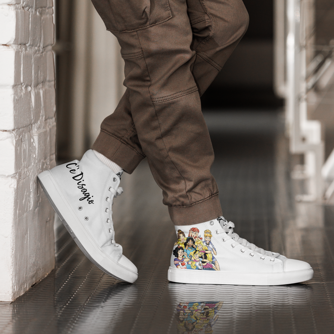 Sneakers alte in tela da uomo PRINCIPESSE 2.0 Limited Edition - Gufetto Brand 