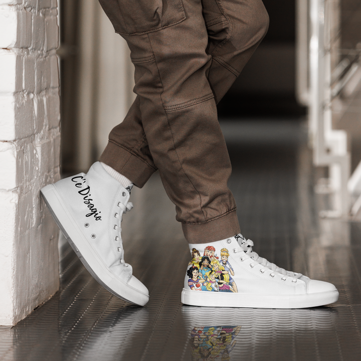 Sneakers alte in tela da uomo PRINCIPESSE 2.0 Limited Edition - Gufetto Brand 