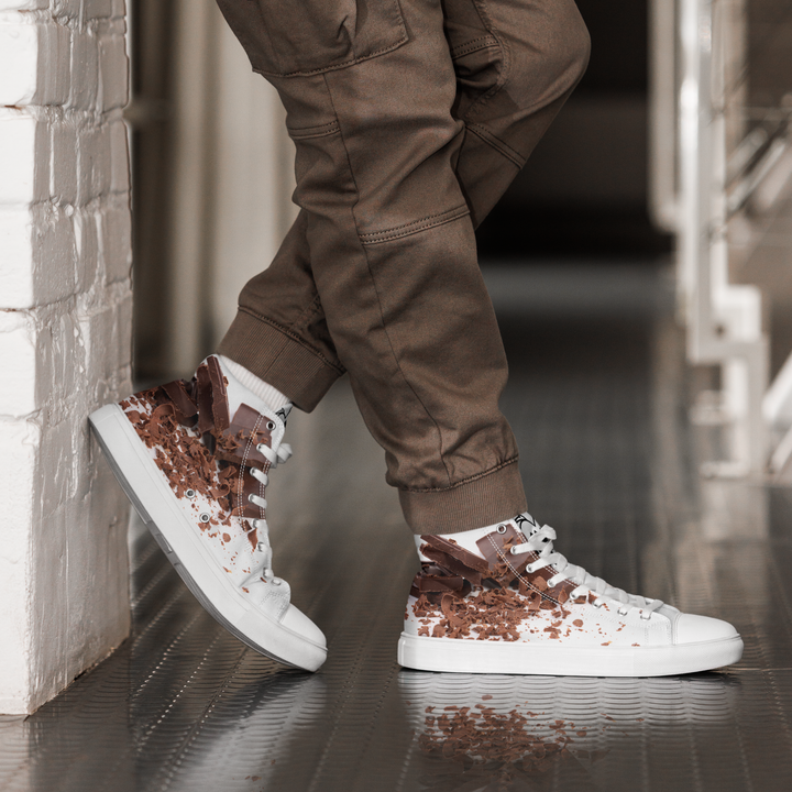 Sneakers alte in tela da uomo CHOCOLATE - Gufetto Brand 