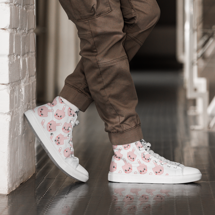Sneakers alte in tela da uomo F*CK - Gufetto Brand 