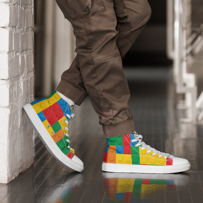 Sneakers alte in tela da uomo LEGO EDITION - Gufetto Brand 