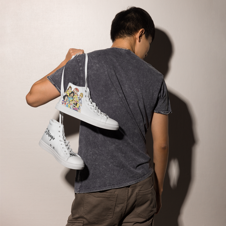 Sneakers alte in tela da uomo PRINCIPESSE 2.0 Limited Edition - Gufetto Brand 