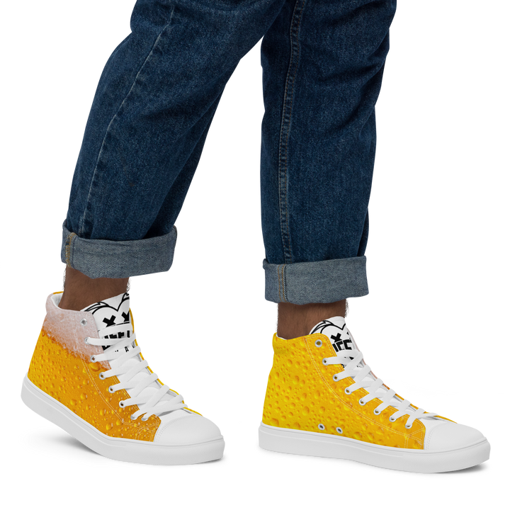 Sneakers alte in tela da uomo BIRRA - Gufetto Brand 