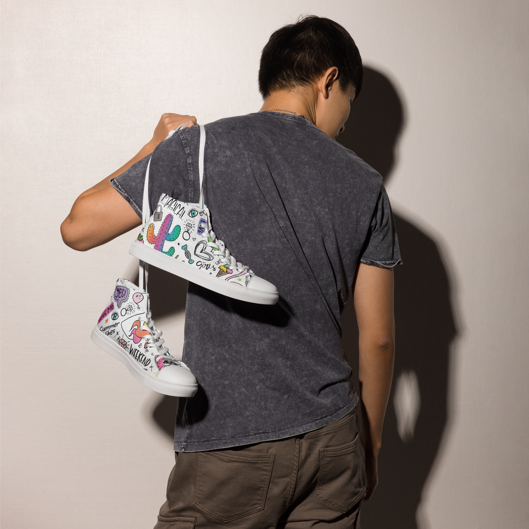 Sneakers alte in tela da uomo UNICORN EDITION - Gufetto Brand 