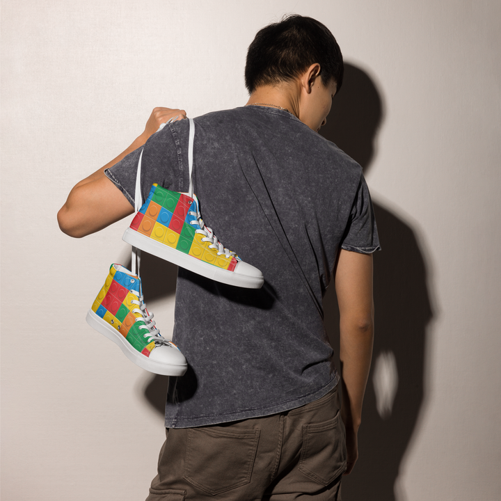 Sneakers alte in tela da uomo LEGO EDITION - Gufetto Brand 