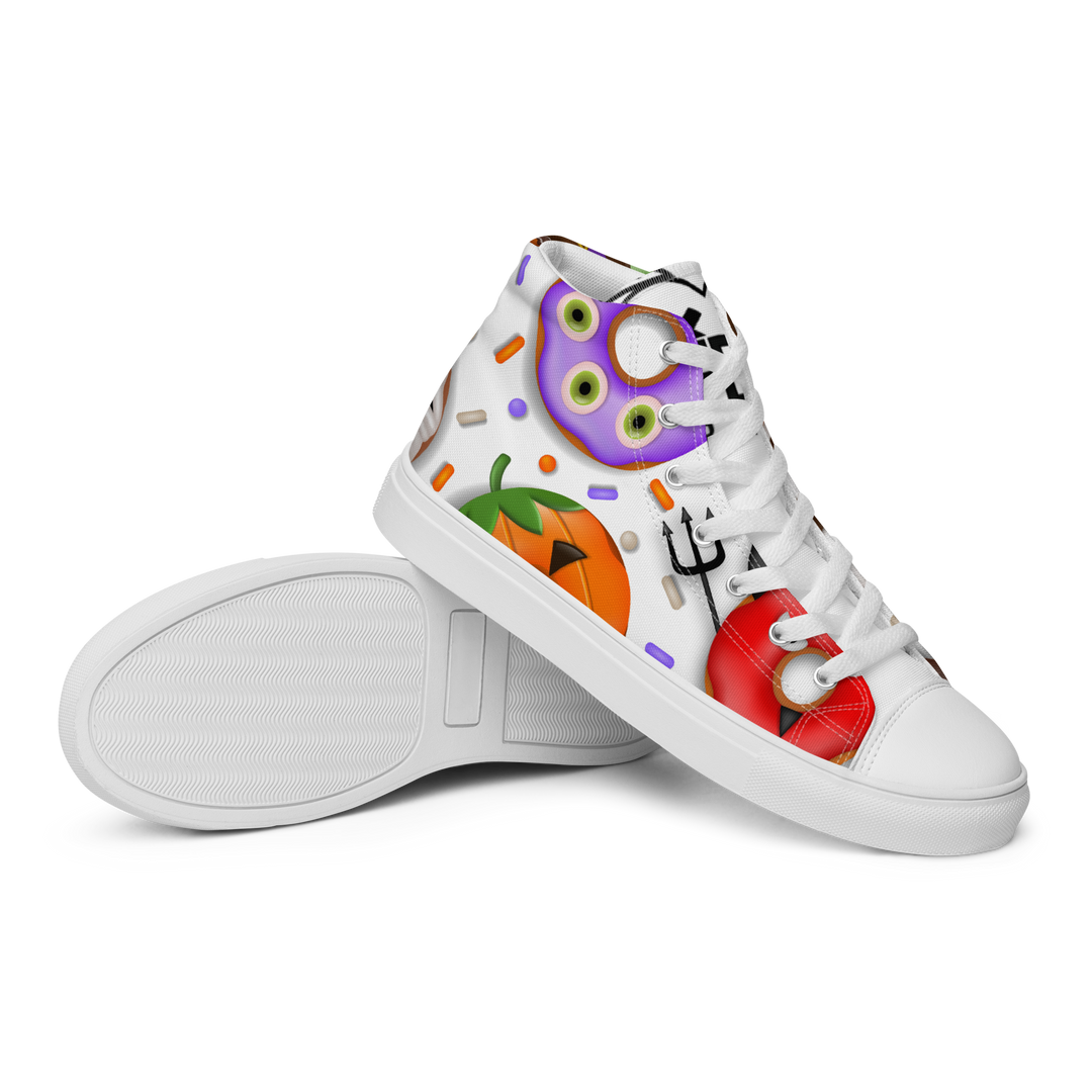 Sneakers alte in tela da uomo HALLOWEEN DONUTS - Gufetto Brand 