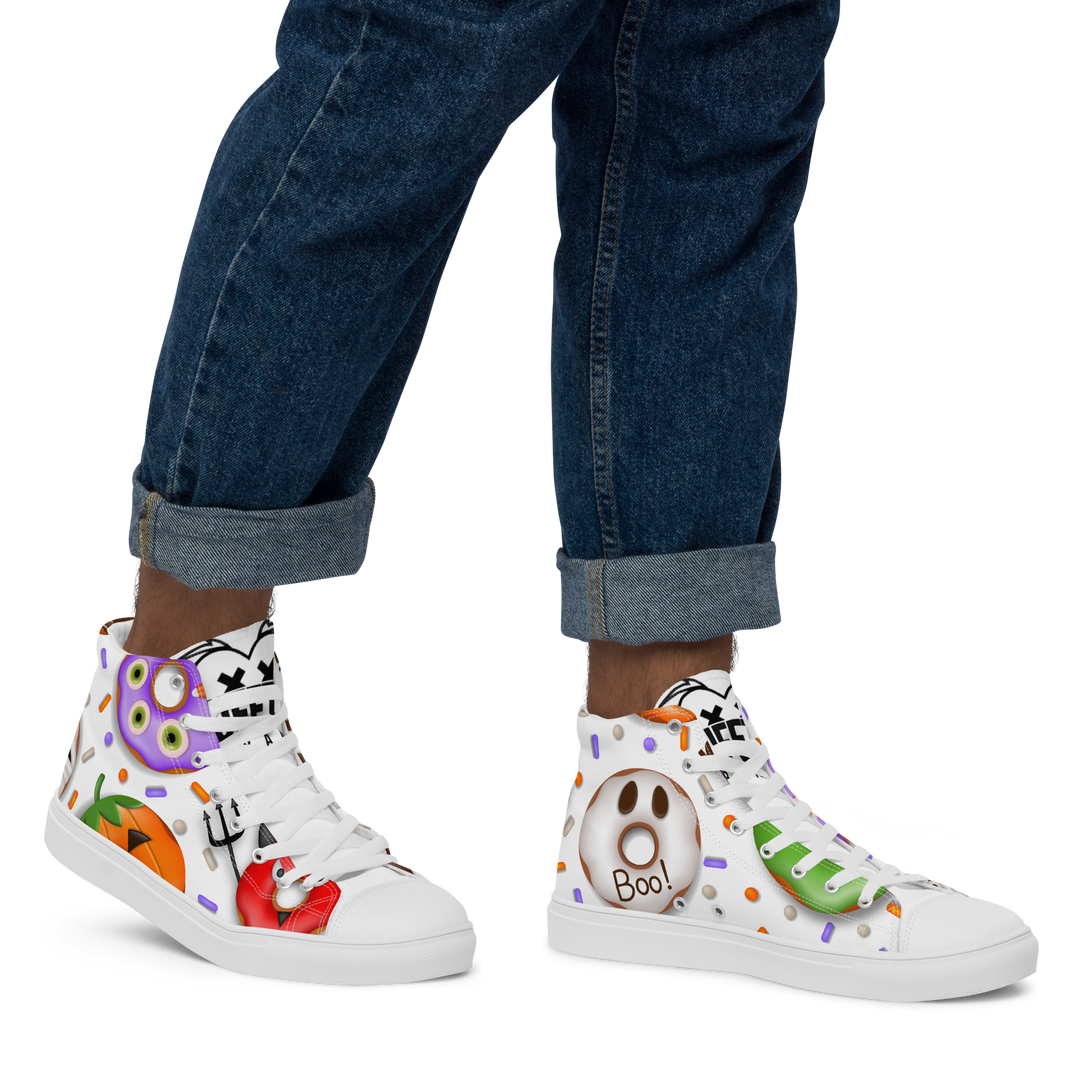 Sneakers alte in tela da uomo HALLOWEEN DONUTS - Gufetto Brand 