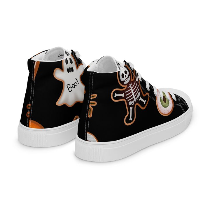 Sneakers alte in tela da uomo HALLOWEEN BLACK EDITION - Gufetto Brand 