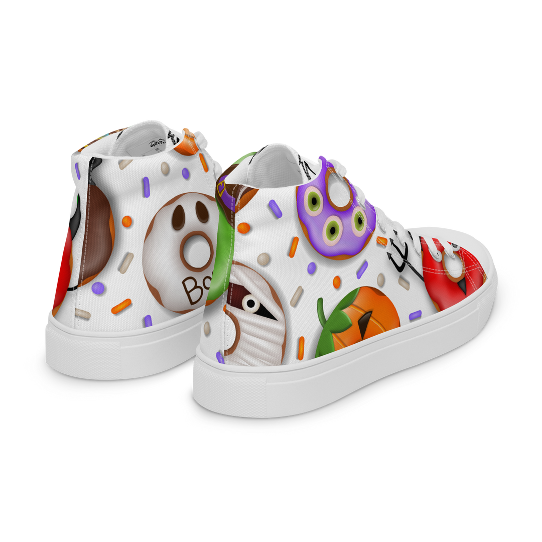 Sneakers alte in tela da uomo HALLOWEEN DONUTS - Gufetto Brand 