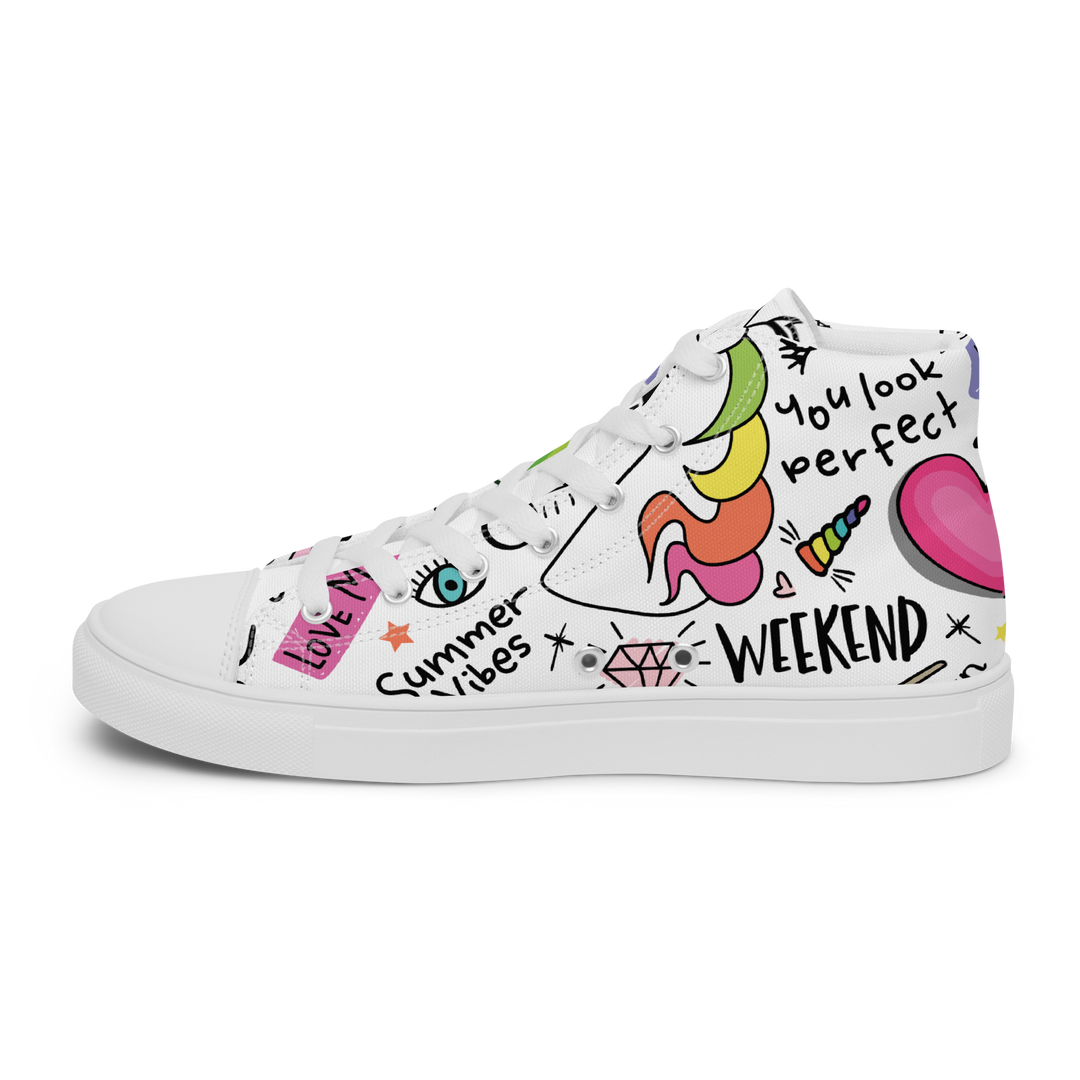 Sneakers alte in tela da uomo UNICORN EDITION - Gufetto Brand 