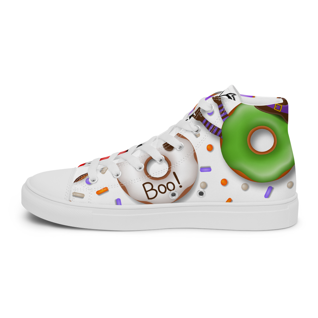 Sneakers alte in tela da uomo HALLOWEEN DONUTS - Gufetto Brand 