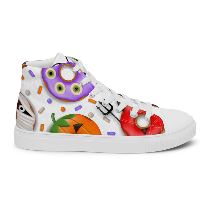 Sneakers alte in tela da uomo HALLOWEEN DONUTS - Gufetto Brand 