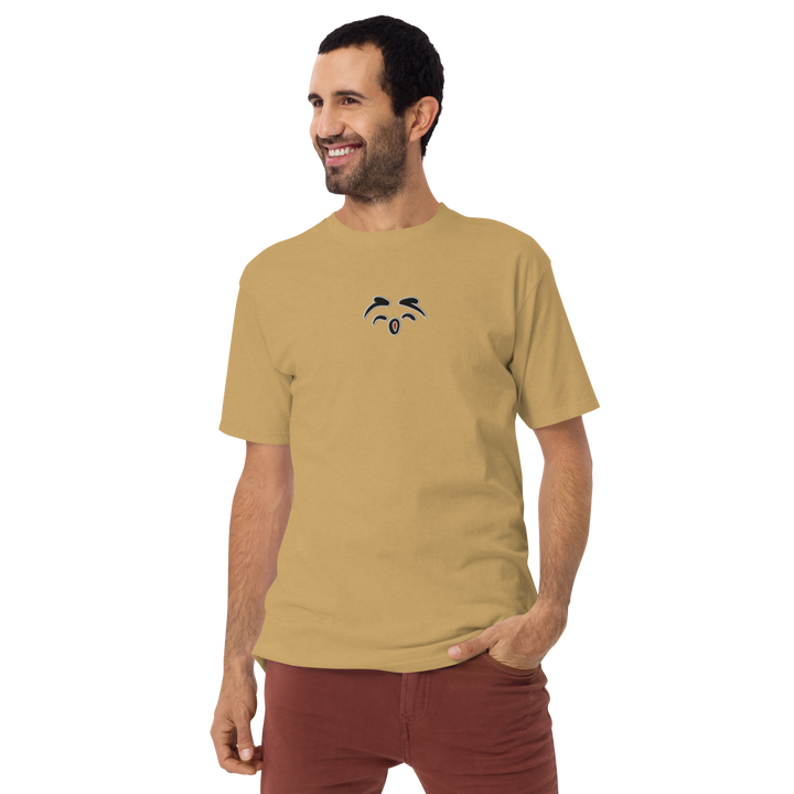 Maglietta premium uomo in tessuto pesante Gufetto Sign - Gufetto Brand 