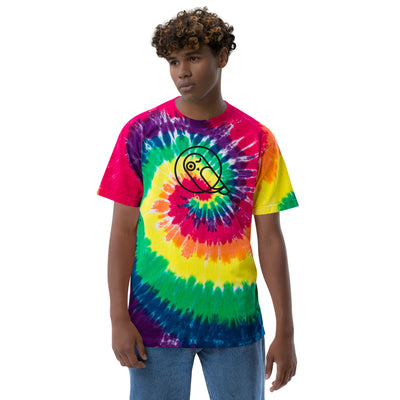 T-shirt oversize con tie dye Gufetto - Gufetto Brand 