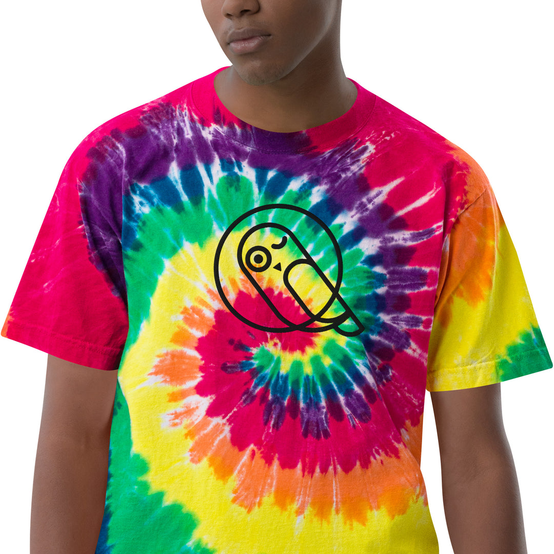 T-shirt oversize con tie dye Gufetto - Gufetto Brand 