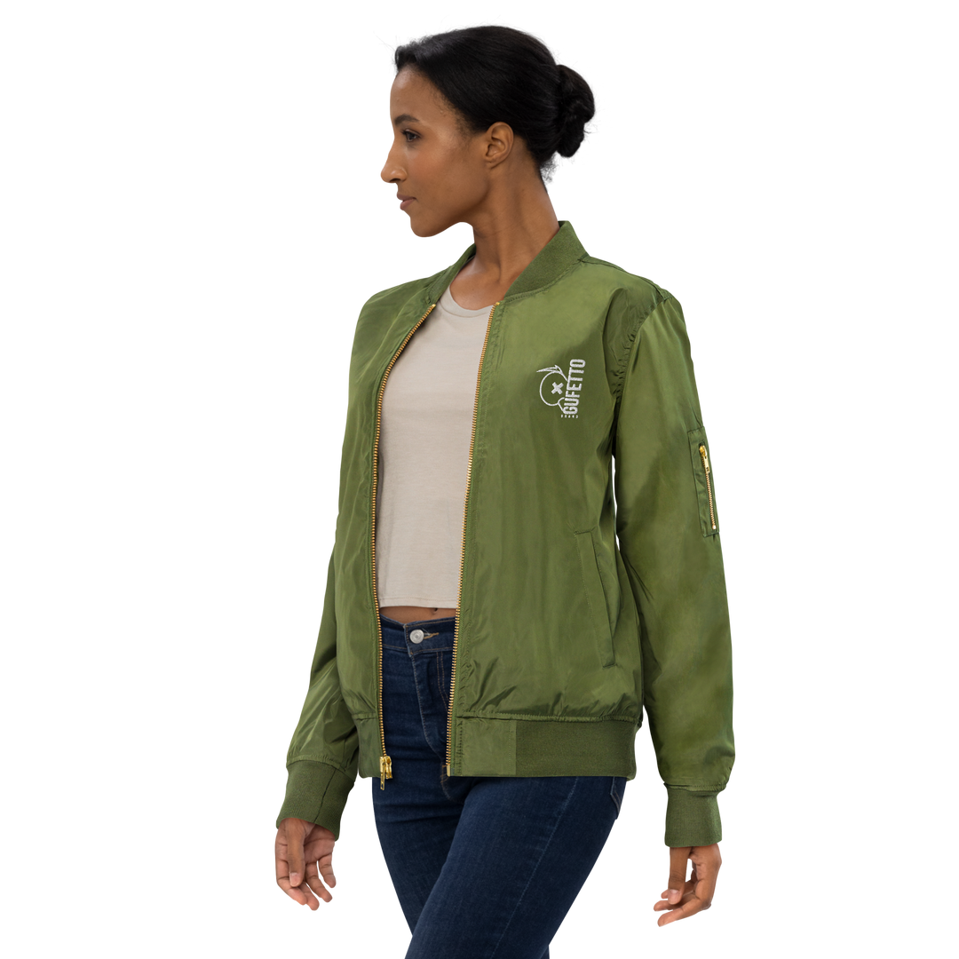 Bomber premium in tessuto riciclato GUFETTO BRAND - Gufetto Brand 