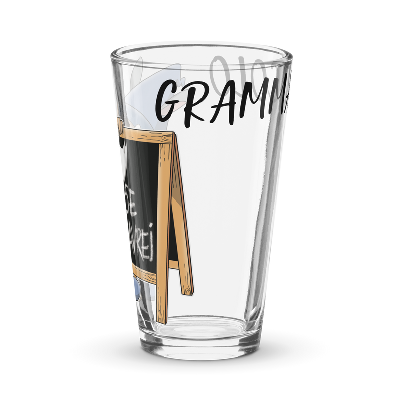 Bicchiere da birra GRAMMATICOLO - Gufetto Brand 