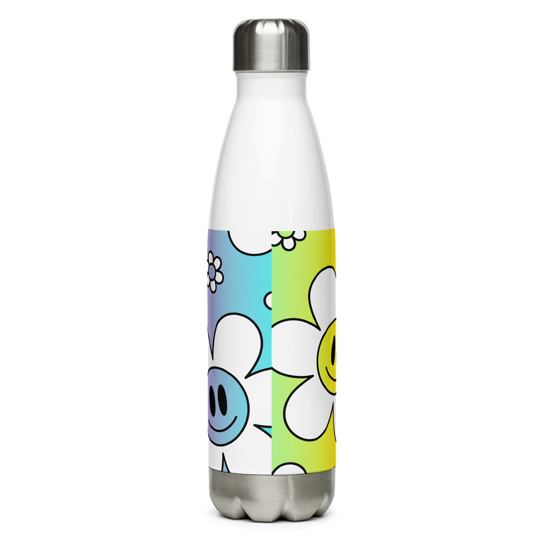 Borraccia in acciaio inossidabile Flower Smile - Gufetto Brand 