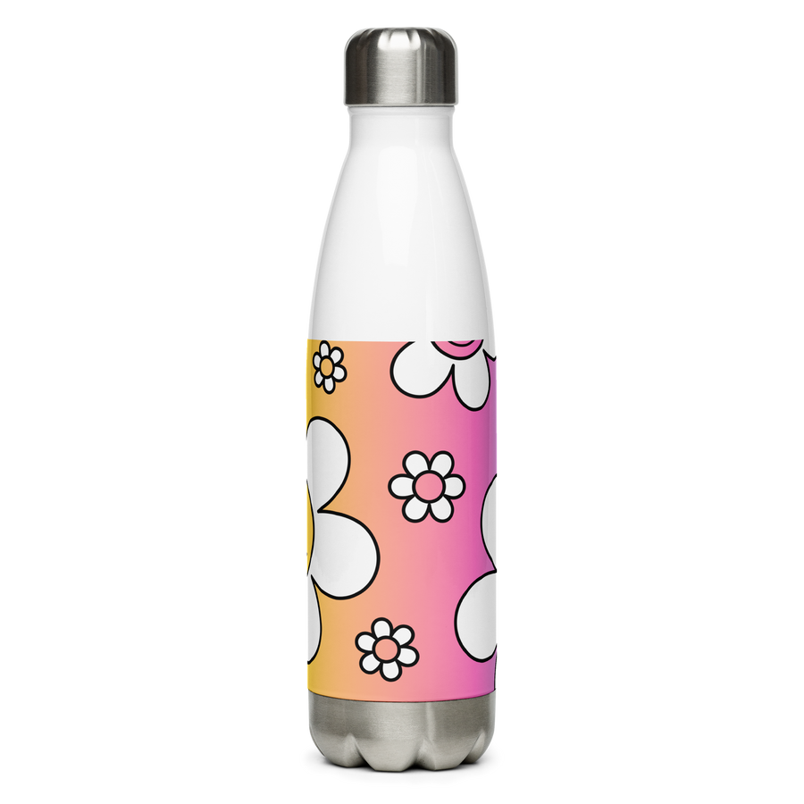 Borraccia in acciaio inossidabile Flower Smile - Gufetto Brand 