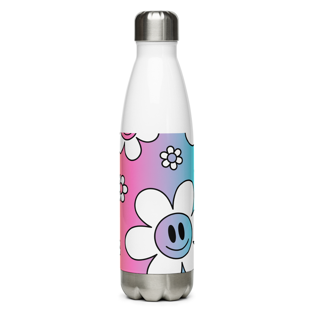 Borraccia in acciaio inossidabile Flower Smile - Gufetto Brand 