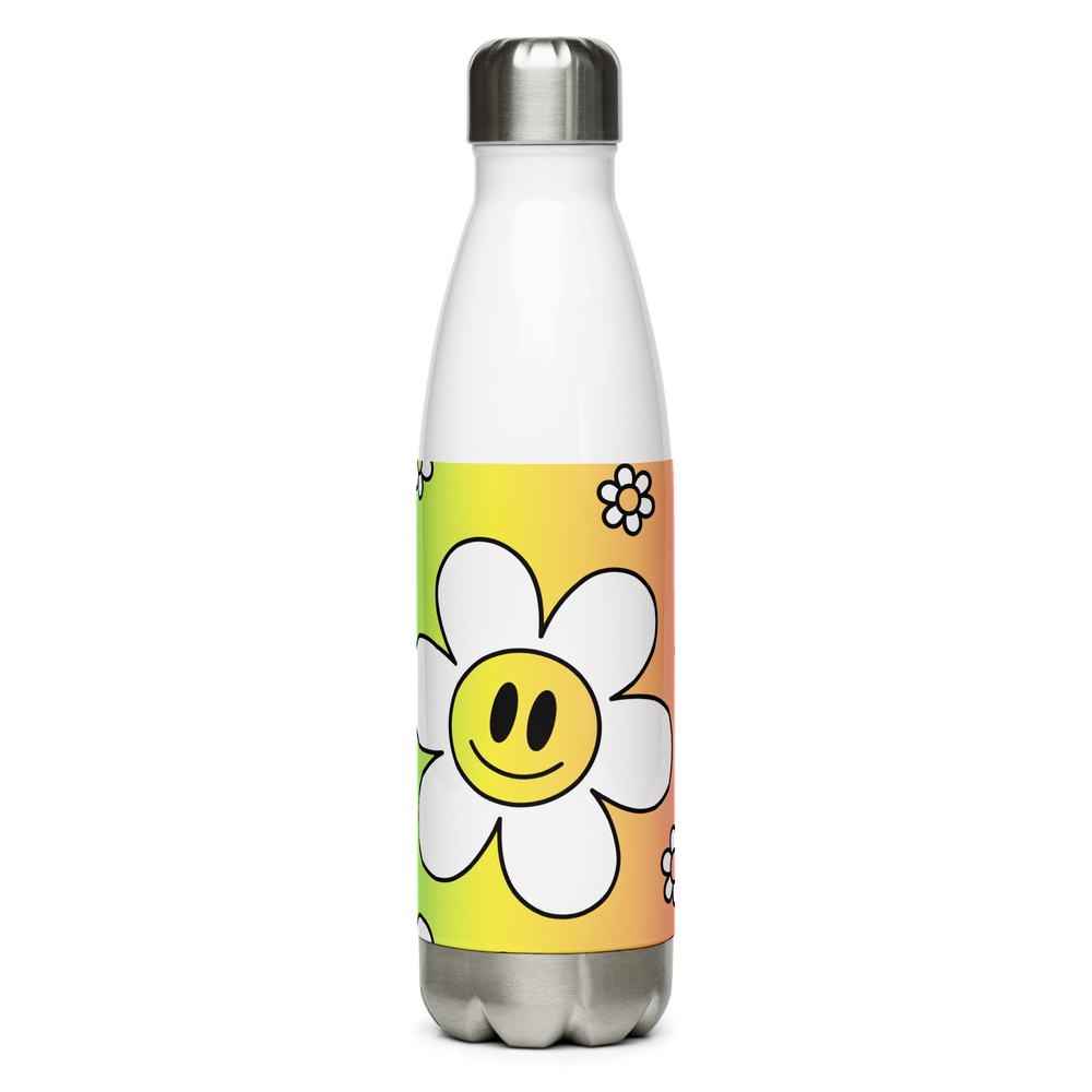 Borraccia in acciaio inossidabile Flower Smile - Gufetto Brand 