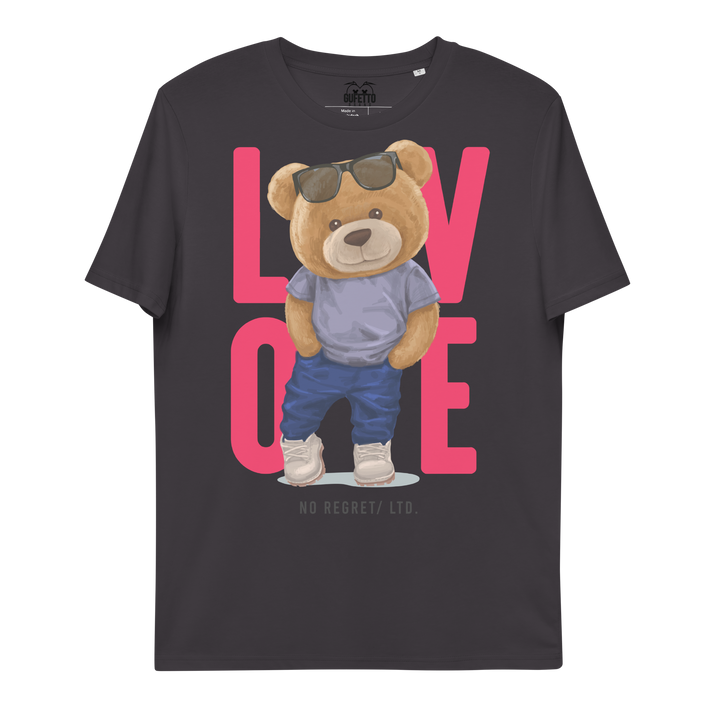 Maglietta in cotone organico unisex LOVE - Gufetto Brand 