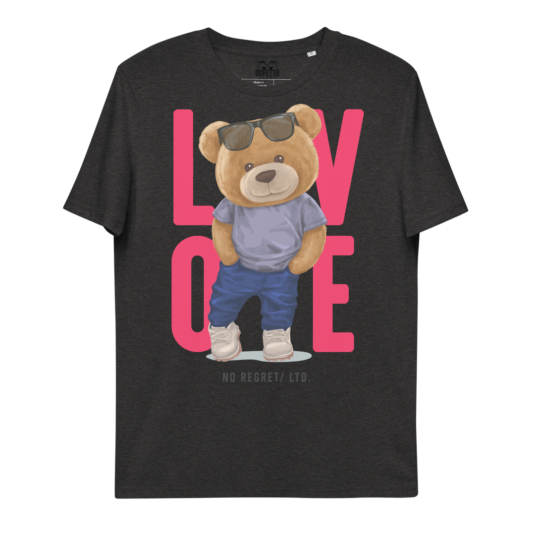 Maglietta in cotone organico unisex LOVE - Gufetto Brand 