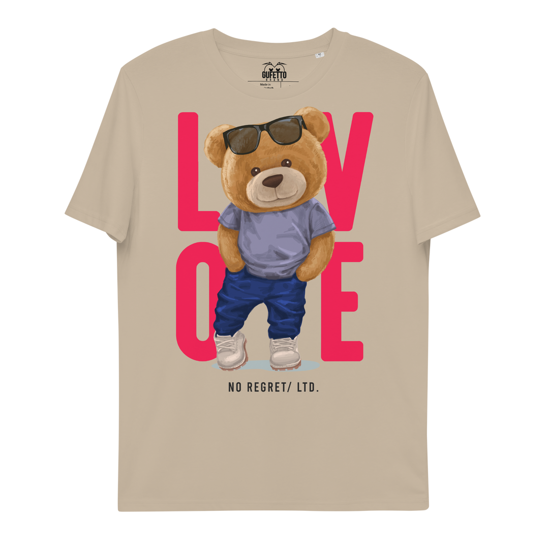 Maglietta in cotone organico unisex LOVE - Gufetto Brand 