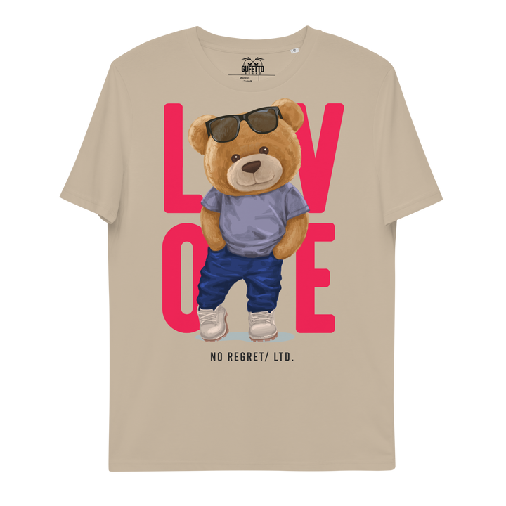 Maglietta in cotone organico unisex LOVE - Gufetto Brand 