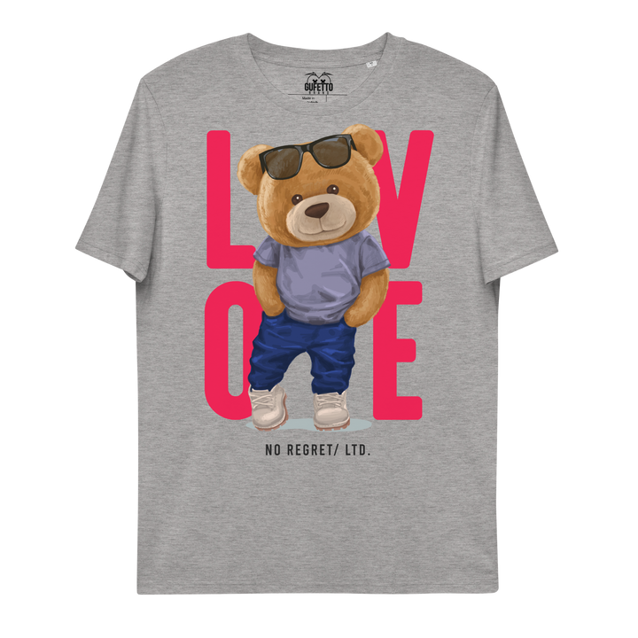 Maglietta in cotone organico unisex LOVE - Gufetto Brand 