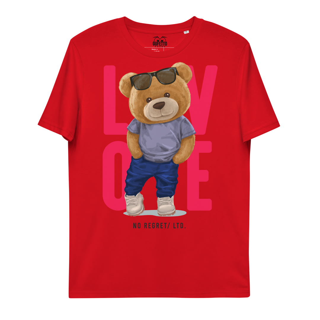 Maglietta in cotone organico unisex LOVE - Gufetto Brand 