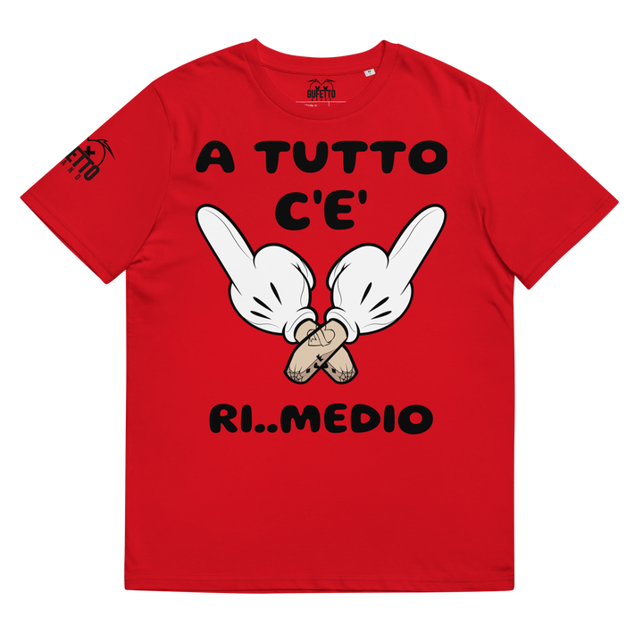 Maglietta in cotone organico unisex Ri..Medio - Gufetto Brand 