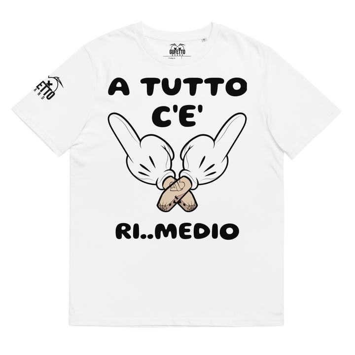 Maglietta in cotone organico unisex Ri..Medio - Gufetto Brand 