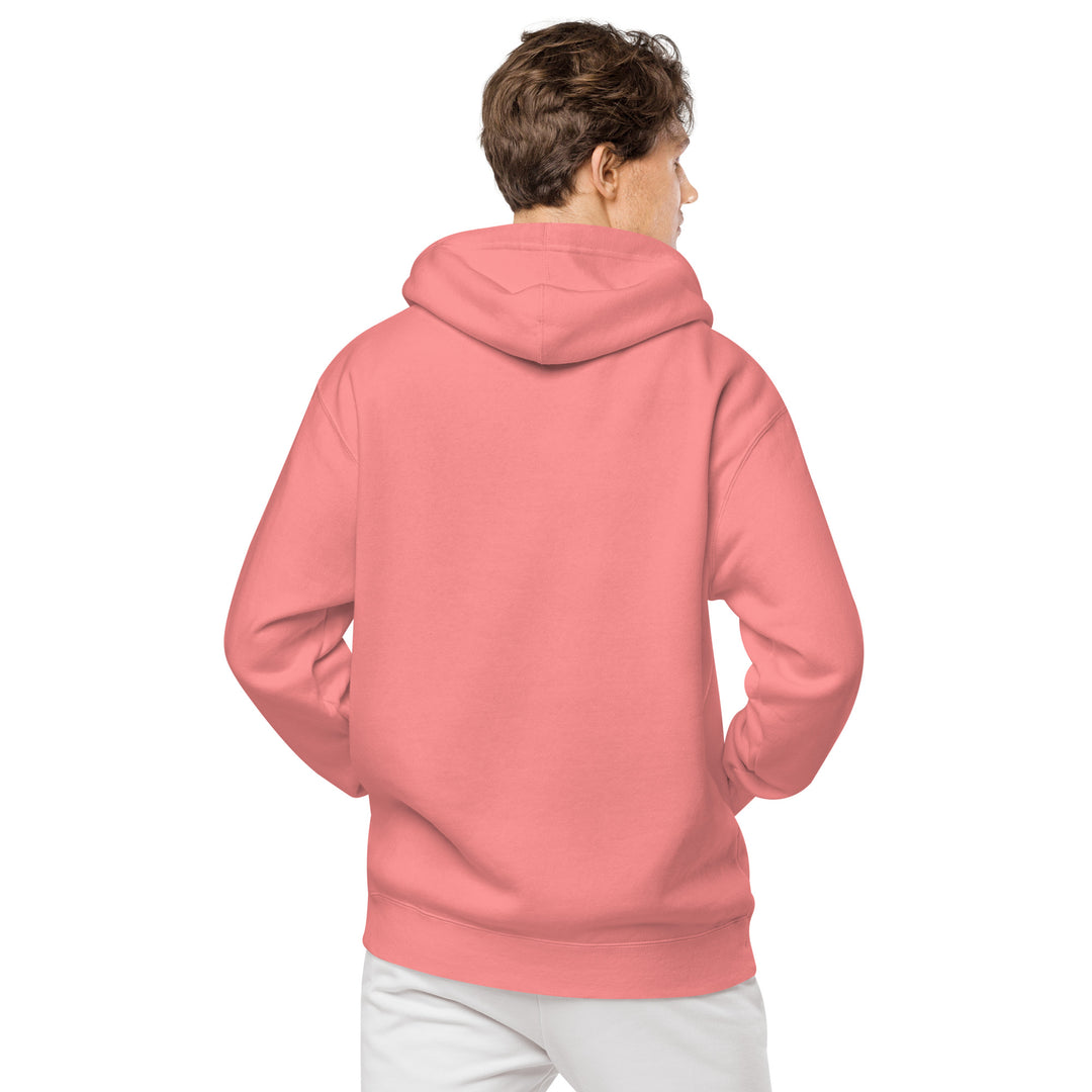Felpa con cappuccio e tinta pigmentata unisex con logo ricamato - Gufetto Brand 