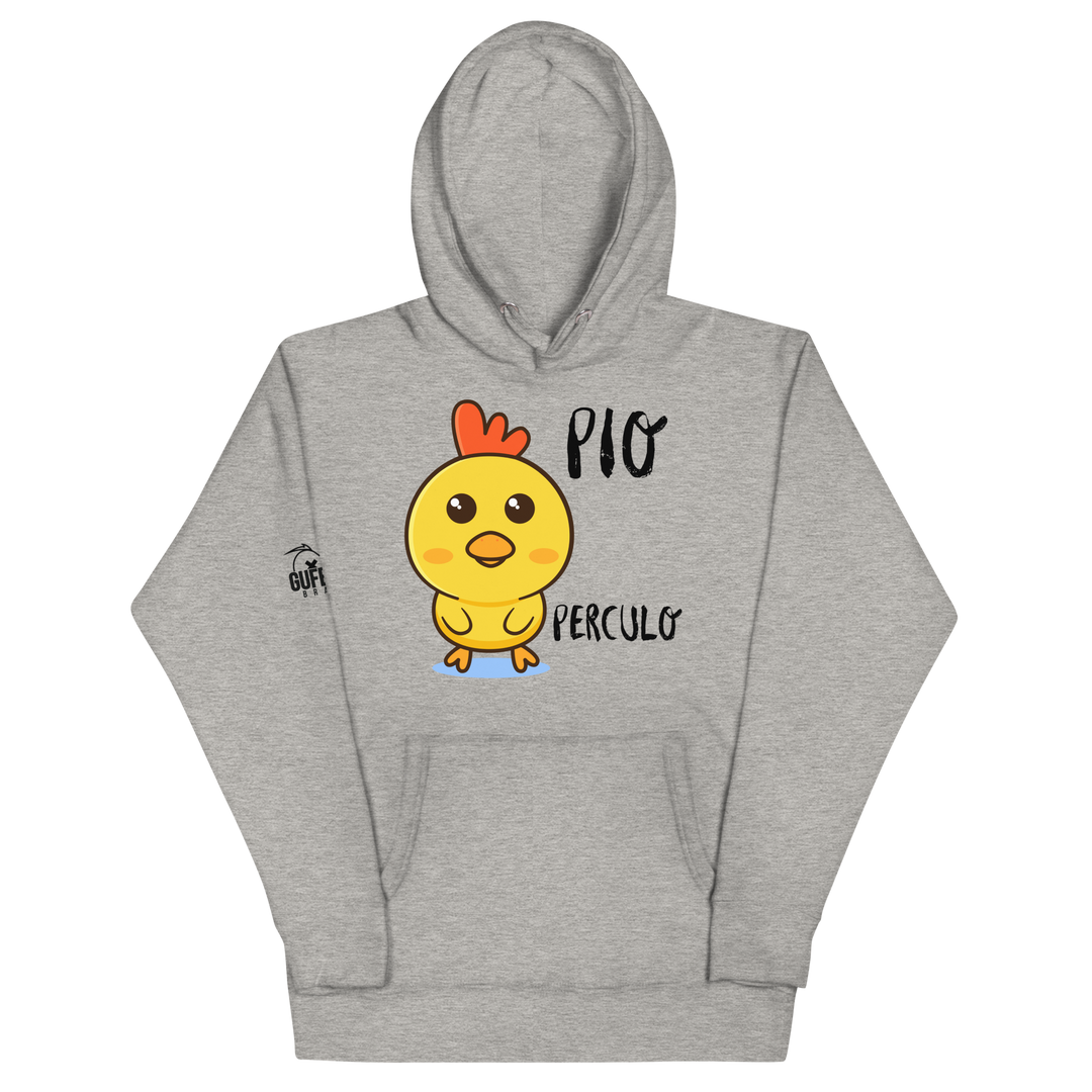 Felpa con cappuccio unisex Pio Perculo - Gufetto Brand 