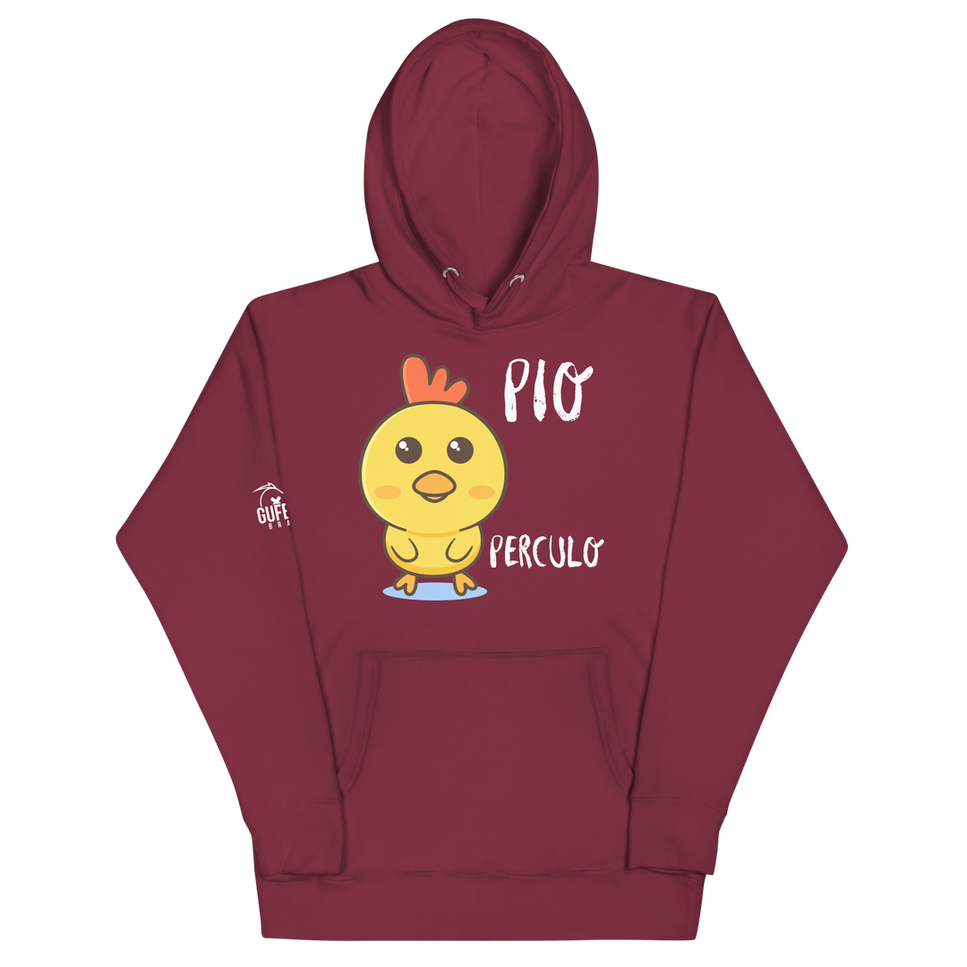 Felpa con cappuccio unisex Pio Perculo - Gufetto Brand 