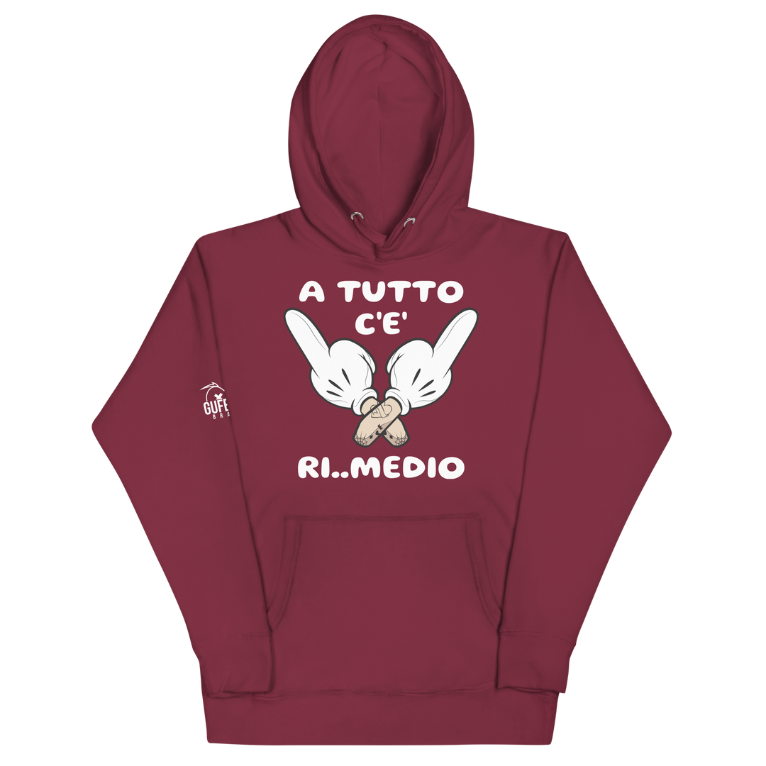 Felpa con cappuccio unisex Ri..Medio - Gufetto Brand 
